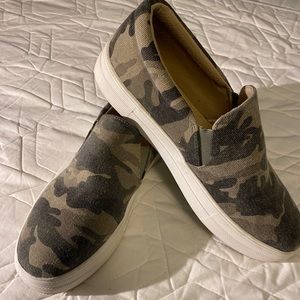 Soda Light Camo Slip On Sneaker
